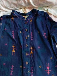 Ethnic Navy Blue Kurta