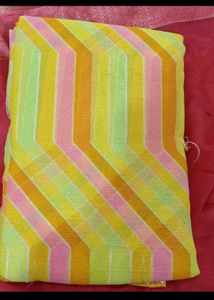 Pack Of 3 New Striped saree with blouse