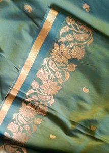 Premium Katan Silk Saree With Open Border Design