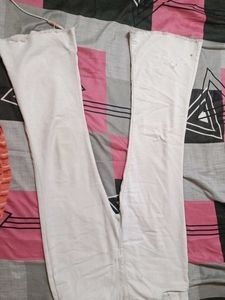 White Colour Jeans