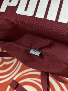 Unisex Maroon Puma Backpack