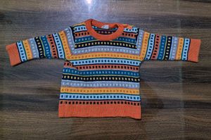 Colorful Knit Baby Sweater