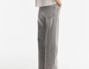 Beige Straight Leg Jeans