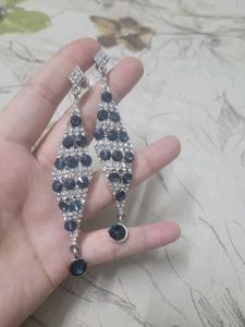 Royal Blue Jhumkas