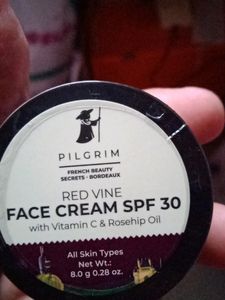 Pilgrim Red Vine Face Cream With SPF 30