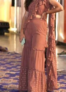 Stylish Ruffled Sharara Set