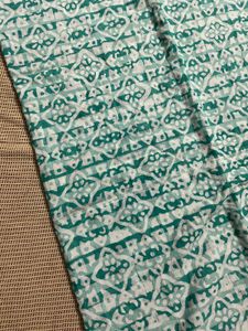 Sea Green Cotton Saree