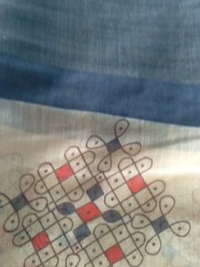 100%Cotton Rangoli Saree with Stitched Blouse