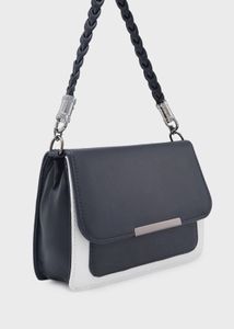 Chic Two-Tone Crossbody Bag