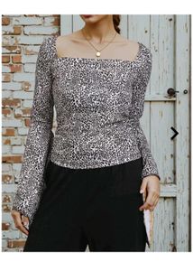 Stylish Animal Print Top