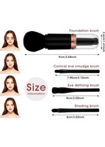 4 in One Travel Make Up Brushes