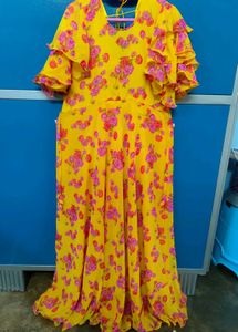 Floral Ruffle Sleeve Top