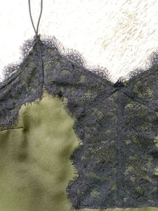 Olive Green Lace Cami Top