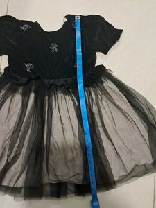 Black Velvet &amp; Tulle Party Dress