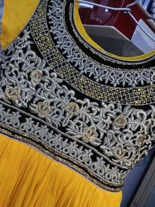Elegant Yellow Ethnic Gown