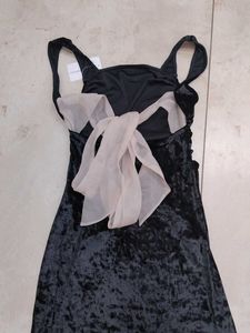 Elegant Black Velvet Dress