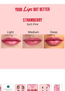 Nykaa strawberry &amp;pomegranate lip balm