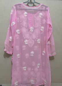 Pink Embroidered Kurta Sets