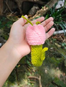 Crochet tulip Lip Balm Holder 🌷✨