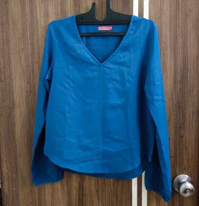 🛍️ Tissaia Basic Blue Top ⭐⭐⭐