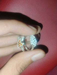 combo of 4 pure silver rings 💍