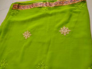 Elegant Embroidered Saree