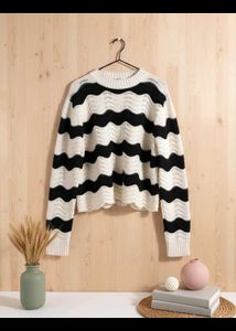 Stylish Black & White Sweater