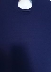 New Nevy Blue Collar T-Shirt Top 🥰