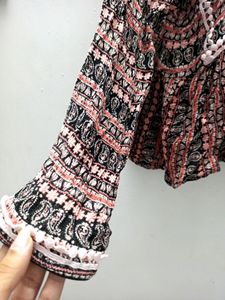 Printed Crop Top