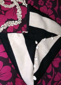 black and white tote bag