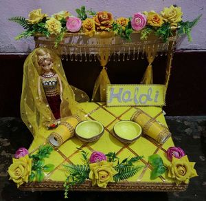 Haldi Ceremony Decoration Tray