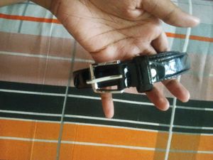 Glossy Black Belt
