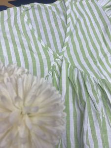Green And White Striped Top Women
