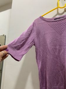 Cute Lilac Knit Top