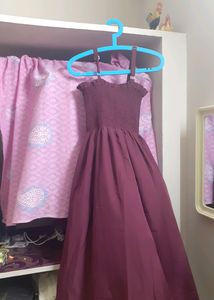Maxi dress with overcoat (M)
