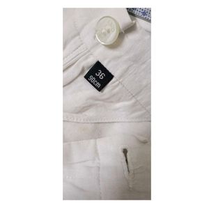 White Casual Pants