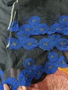 Blue Floral Embroidered Salwar Kameez Suit