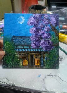 Mini Japanese Moonlight Painting