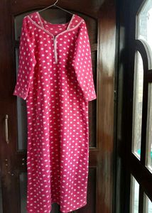 Polka Dot Fleece dress