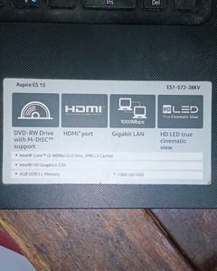 Currently Not Working Laptop Of Acer Aspire ES 15