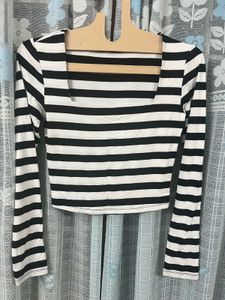 Striped Long Sleeve Top