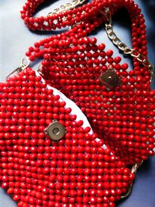 Red Bead Bag