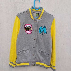 💛Yellow&amp; Grey Varsity Jack