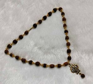 Rudraksha Trishul Necklace