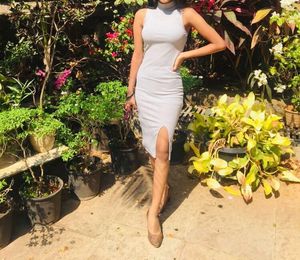 Grey Turtle Neck Dress