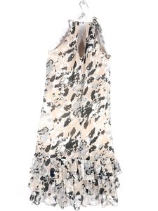 Vero Moda Cream and Black Printed Halter Neck  Dre
