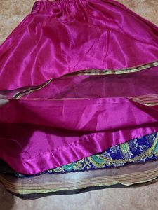 Ethnic Top Skirt (Lehanga) Without Dupatta Organza