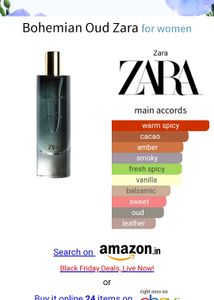 Zara Bohemian Oud Edp 80ml