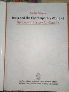 Class 9 Ncert History book