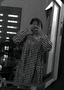Black And White Check Dress 🔥